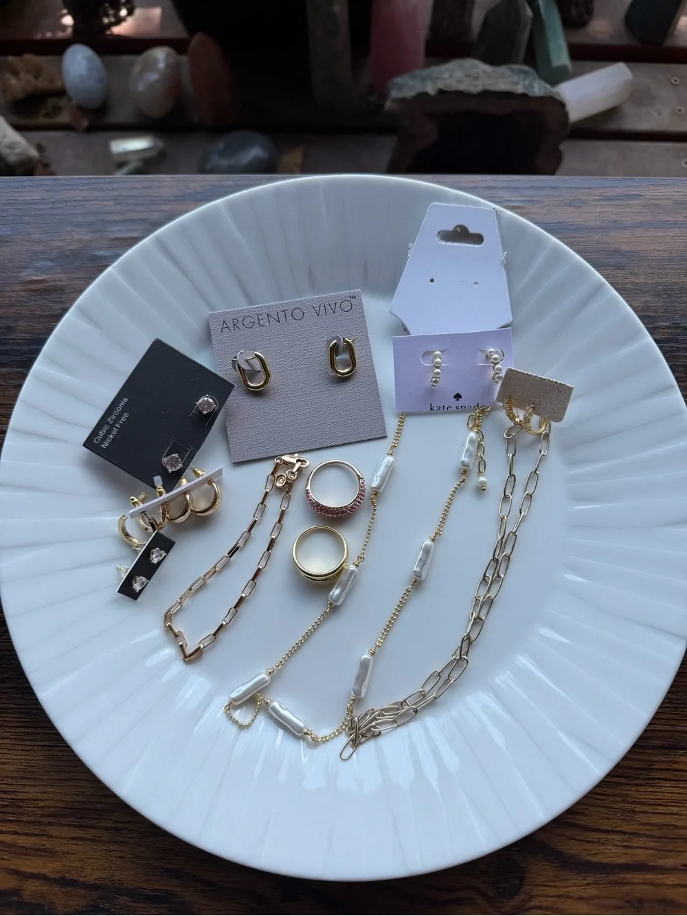 Gold Jewelry Lot with Sterling Silver and Kate Spade